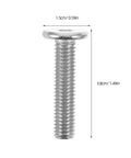 20 Piece M8x35 Hex Socket Head Cap Screws Set For Cat Tree Replacement And Furniture Connectors, bolt with dimensions