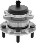 Front view of Beefed Up Rear Wheel Hub Bearing Assembly Drop In Ready For Hyundai Sonata Tucson Veloster N Cadenza Optima Sportage Fits Rear