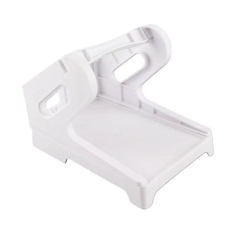 White Thermal Printer Stand With Storage For 4x6 Label Rolls Removable Bracket Holds Shipping Labels Folding Labels And Roll Stickers