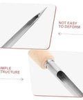 Stainless Steel Grain Sampler With Wooden Handle For Wheat And Rice Sampling showing probe tip and handle detail