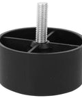 Round Black Sofa Legs M8 Screw 35mm Height With 45mm Pad Durable Metal Furniture Legs For Sofas Cabinets And Desks