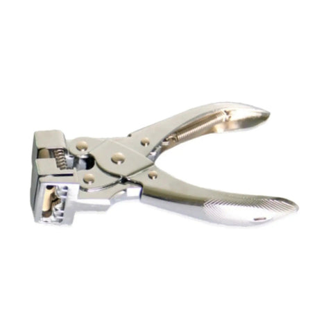 Hisxrcal T Shape Hole Punch Handheld Slot Cutter Tool For Card Name Tags Scrapbooking Projects Easy Portable Design With Smooth Cuts And No Burrs For All Your Paper Crafting Needs, featuring a shiny zinc alloy design.
