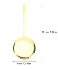 Metal Pendulum Clock Replacement Part, 5.90 Inch Wall Clock Accessory shown with measurements