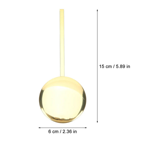 Metal Pendulum Clock Replacement Part, 5.90 Inch Wall Clock Accessory shown with measurements