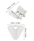 Gate Latch Kit Four Pack for ABS Pontoon Door Frames showing dimensions and component details