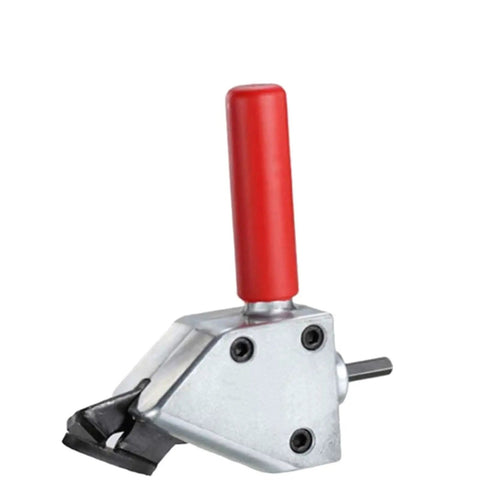 Electric Drill Sheet Metal Nibbler Cutter For Steel And Iron Plate Shear Tool high carbon alloy construction detail with red handle.