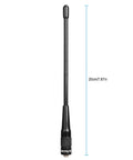 Beefed Up SMA Female Ham Radio Antenna 7.9 Inch Whip For VHF UHF 144 430 MHz With Low VSWR Under 1.5 2.15dBi Gain