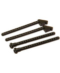 One Tenth Scale RC Body Post Mount Kit, 4 piece upgrade for drift cars shown with durable shell columns and mounts