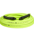 Coiled Workhorse One Quarter Inch Air Hose Fifty Feet Heavy Duty And Lightweight Hybrid Polymer No Kink Design