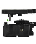 SW X3 Pro And X4 Pro Extruder Structural Components Kit With Cover Base Extrusion Gear Durable Upgrade Spare Parts For Your 3D Printer Fits X3 Printer And Pro Models Easy Install And Hassle Free Maintenance High Quality Build black plastic extruder kit shown exploded
