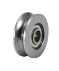 Close-up of 20 Pack V Groove Ball Bearings V623ZZ 3x12x4mm Double Shielded Pro Grade Mini Rail Guides For Linear Motion Systems, CNC Rails.