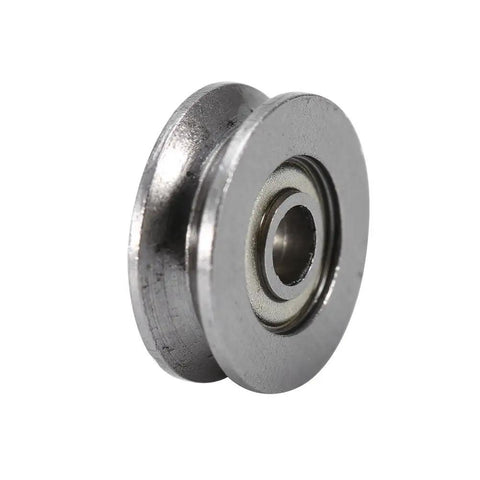 Close-up of 20 Pack V Groove Ball Bearings V623ZZ 3x12x4mm Double Shielded Pro Grade Mini Rail Guides For Linear Motion Systems, CNC Rails.