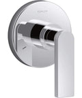 Composed Transfer Valve Trim With Lever Handle In Polished Chrome Trim Only Valve Not Included Single Handle Controls Water