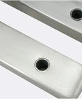 Heavy Duty Stainless Steel Corner Wall Bracket Thickened Triangular Support Frame L Shaped Shelf Holder Rust Proof Brushed Finish close-up