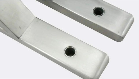 Heavy Duty Stainless Steel Corner Wall Bracket Thickened Triangular Support Frame L Shaped Shelf Holder Rust Proof Brushed Finish close-up