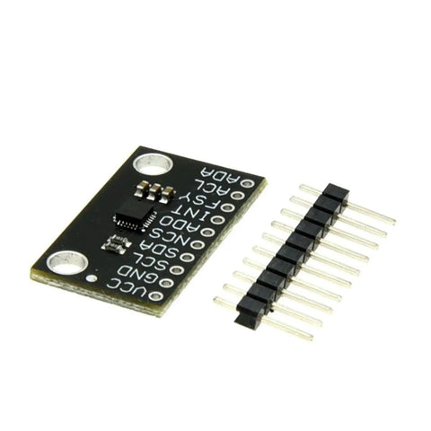 9 Axis MEMS Motion Tracking Sensor Module With Low Power Design, ICM 20948 Compatible IMU For Arduino Raspberry Pi And PCBs, High Precision Accelerometer Gyro Magnetometer, Circuit Board, black board with header pins