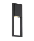Archetype 18 Inch LED Wall Light For Indoor Outdoor Use 3000K Black Up And Down Lighting Dimmable With ELV Dimmer 120V No Driver Needed