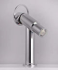 XYIANG Faucet, Faucet Filter Water Saving Advanced Mouth Core Led Light Temperature Control Color Shower Head Faucet, chrome finish design.