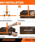 Aluminum Cabinet Hardware Jig Tool With Double Scale Template For Precise Door And Drawer Front Knob, Handle And Pull Installations, 5mm Alignment Drilled Hole, Heavy Duty DIY Pros And Home Crafters step-by-step guide
