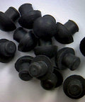 Small Rubber Push In Mushroom Bumpers Set Of Eight For Three Sixteenth Inch Openings With Eleven Thirty Seconds Of An Inch Diameter