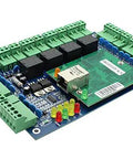 No-Nonsense Four Door Access Control System With TCP/IP Wiegand Panel And Remote Open displayed on a circuit board