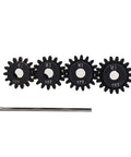 Mod 1 Pinion Gear Set 5mm Shaft Hardened Steel 15T 16T 17T 18T Four Pack For RC Cars Upgrade Rugged CNC Machined Wear Resistant