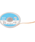 Spool of desoldering wick braid with flux for PCBs, red copper material, high heat transfer, 1.5 meter length, easy solder removal