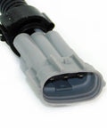 Heavy Duty Alternator Conversion Wiring Harness Slick Plug And Play Adapter For Delco CS130 CS121 To Denso Swap close-up view of connector.