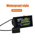 Color Screen Ebike LCD Display For 24V To 72V Systems Easy Install E Bike Meter Panel That Shows Speed Time Power Temperature And More