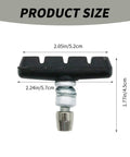 Two Pairs V Brake Pads With Hex Nuts And Wrench For Mountain Bike Road Bike MTB And BMX Durable Rubber Pads dimensions