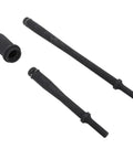 Heavy Duty Bushing Driver Kit With Double Sided Cone Installers And Removers For Truck And Trailer Bushings And Pins Built Tough Ergonomic Handle Pro Grade Tool For Easy Leaf Spring Bushing Installation And Removal Fits 29450 29090 components, dark steel rods shown on white background