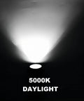 5000K daylight beam from 10 Pack 5W Outdoor LED Landscape Spotlights, 5000K Daylight Brightness For Flags And Gardens, Waterproof Low Voltage