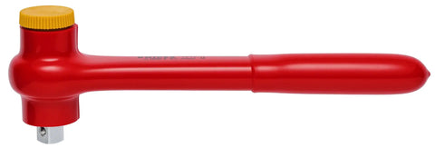 Insulated 1,000V Reversible Ratchet Drive Half Inch Socket Locking CW And CCW Tool For Electric Pro Grade Multicolor