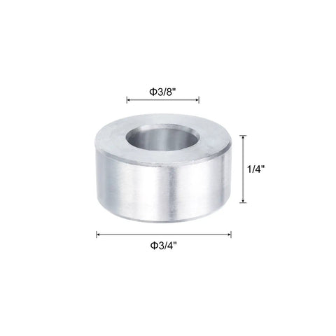 Fire Aluminum Standoffs Five Pack Rock Solid Shop Grade Three Eighths Bore Three Quarters Outside Diameter Heavy Duty Spacers showing a heavy-duty aluminum standoff.