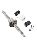 Premium Ball Screw Kit featuring 25mm SFE2525 Large Lead Linear Guide With BKBF End Support Plus Coupling For Smooth And Ultraquiet High Precision Motion Control That Lasts A Long Time. ball screw kit with BK12 and BF12 supports, coupling, and nut