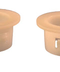 White Recliner Drive Tube Bushing Grommet Set Of 2 For Lever Style Recliner Mechanism Replacement Kit With Easy Install For DIY Furniture Repair At Home, beige plastic grommets