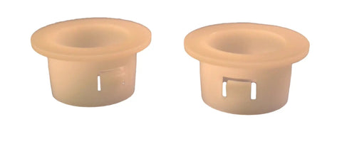 White Recliner Drive Tube Bushing Grommet Set Of 2 For Lever Style Recliner Mechanism Replacement Kit With Easy Install For DIY Furniture Repair At Home, beige plastic grommets