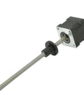 Crazy Precise Linear Stepper Motor With 180mm TR5x2 Lead Screw for CNC robotics and high precision motion control, side view.