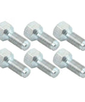 Qty 6 Front Wheel Bolt Fits JD19R Replaces OEM Specs Beefy Heavy Duty Wheel Fastener For Tractors And Lawn Equipment, Easy Install, Durable Steel, 6 Pack Replacement Part For JD Compatible Machines, 6 silver steel hex bolts