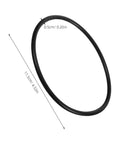 Premium Rubber Belt Replacement For Continuous Sealing Machine 2 Pack heavy duty black rubber strap with dimensions shown.