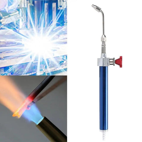Water Oxygen Welding Torch 8008 for jewelry soldering with ergonomic blue handle and stable flame, pro grade tool