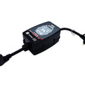 Smart RV Surge Protector 30 Amp With Bluetooth Connectivity, 3000 Joules Of Protection, black module with cord and plug