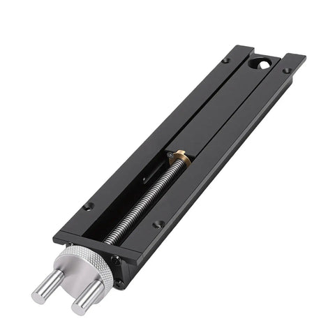 Tail Vise For Workbench With 0-110mm Stroke And 20mm Table Hole Aluminum Alloy Woodworking Vise With Quick Shift And Two Tenon Stopper Crank Wheel