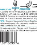 Instructions for use on Hella Reliable 5In1 Aquarium Test Strips Keep Your Freshwater And Saltwater Tanks Flopping Smooth Checks PH Nitrite Nitrate Hardness 100 Count.