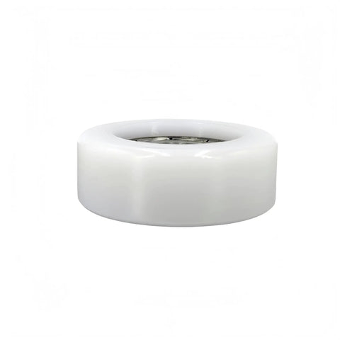 4 Pcs White Nylon Roller Idler Pulley With 608Z Bearing For Sliding Doors And Conveyor Systems, 32mm wide, 12mm thick.
