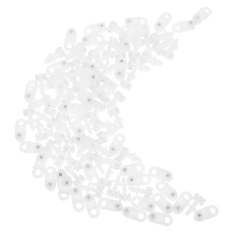 200 Pack Top Shelf Plastic Curtain Track Gliders Featuring Double Wheel Slick Roller Pulleys For Effortless Ceiling Mount Hardware And Heavy Duty Window Slide Hook Kits, bulk smooth gliders