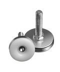 Adjustable Furniture Leveling Feet With Stainless Steel Body And Nylon Base Built To Last Multi Size Set Of 8 12 16 And 20 Pcs Thread Sizes M6 M8 M10 Height Adjustable 15 To 40 Mm Base Diameter 35 Mm Durable Leveling Supports, stainless steel and nylon
