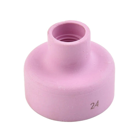 Size 24 cup from 7 Piece TIG Torch Kit For Stubby Gas Lens Ceramic Cup Set Sizes 12 14 16 24 With Two Point Four Millimeter Collet For WP 17 18 26