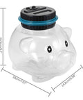 Smart Digital Piggy Bank For Kids And Adults, Clear Pig Shaped Money Jar with LCD Counter, size dimensions 18x14.5x14.2cm