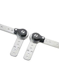 Heavy Duty Adjustable Angle Hinge With Auto Reset For Furniture 90 To 170 Degree, 2 Pack, galvanized steel in side view